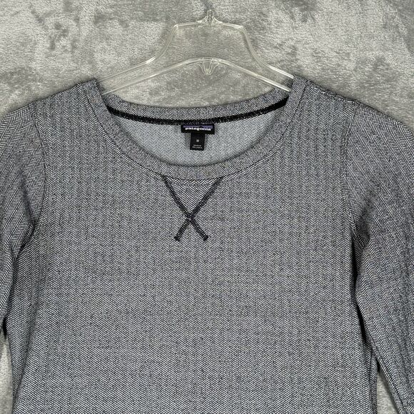 Patagonia Dress Womens Medium Black White Active Herringbone Heritage Outdoor - Picture 4 of 11
